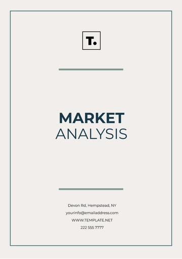 Free Market Analysis Template to Edit Online
