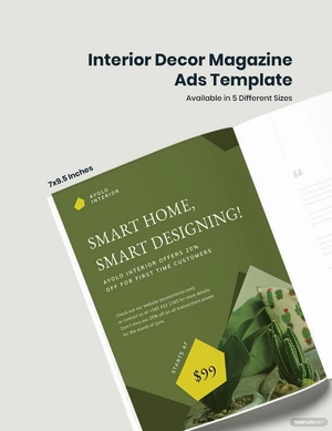 Interior Decor Magazine Ads Template