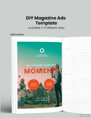 Travel Photography Magazine Ads Template