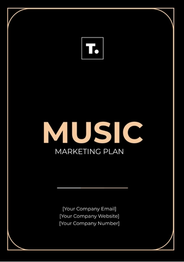 Free Music Marketing Plan Template to Edit Online