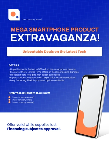 Free Smartphone Product Sell Flyer Template to Edit Online