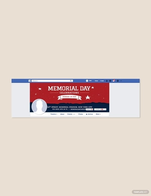 Memorial Day Facebook Cover Template
