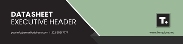 Free Datasheet Executive Header Template to Edit Online