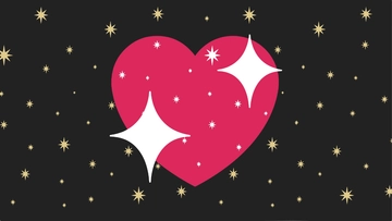 Free Love Decoration Sparkle Background to Edit Online