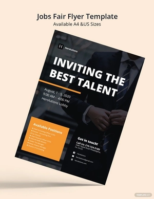 Modern Job Fair Flyer Template