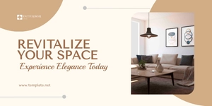 Free Interior Design Blog Banner Template to Edit Online