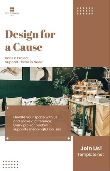 Free Interior Design Campaign Poster Template to Edit Online