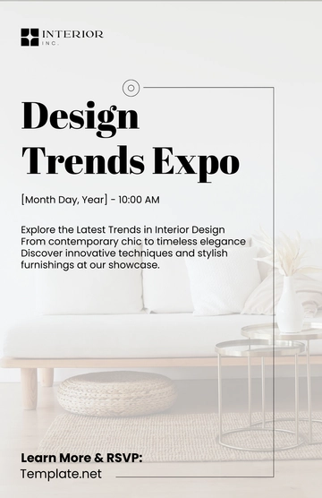 Free Interior Design Event Poster Template to Edit Online