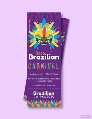 Carnival Admission Ticket Template