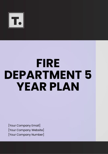 Free Fire Department 5 Year Plan Template to Edit Online