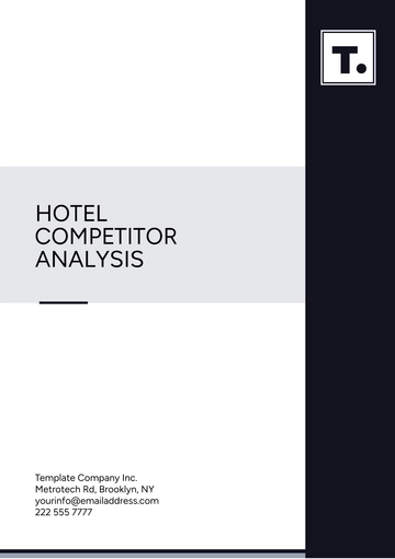 Free Hotel Competitor Analysis Template to Edit Online