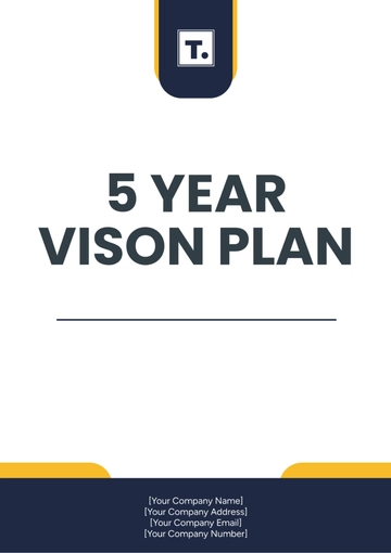 Free 5 Year Vision Plan Template to Edit Online