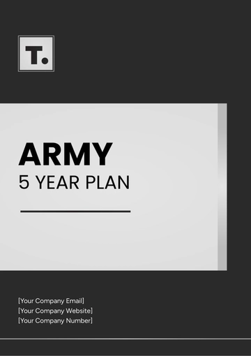 Free Army 5 Year Plan Template to Edit Online
