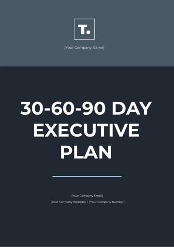 Free Executive 30-60-90 Day Plan Template to Edit Online