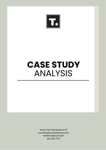 Free Case Study Analysis Template to Edit Online