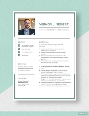 IT Infrastructure Project Manager Resume