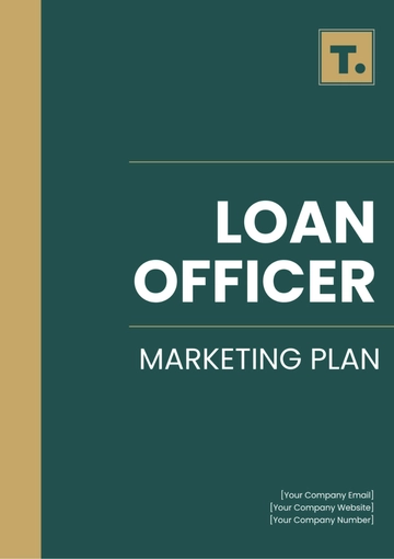 Free Loan Officer Marketing Plan Template to Edit Online