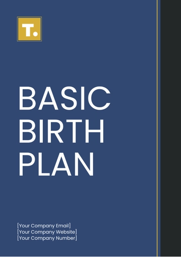 Free Basic Birth Plan Template to Edit Online