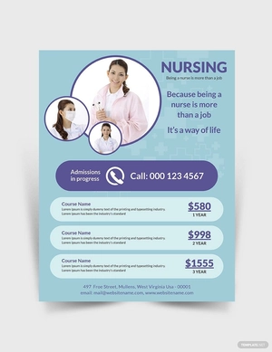 Nursing Flyer Template