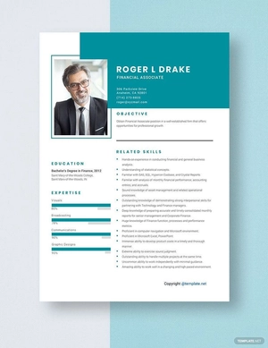 Financial Associate Resume