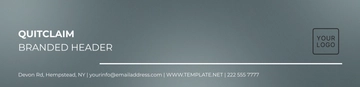 Free Quitclaim Branded Header Template to Edit Online