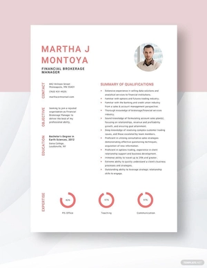 Financial Brokerage Manager Resume