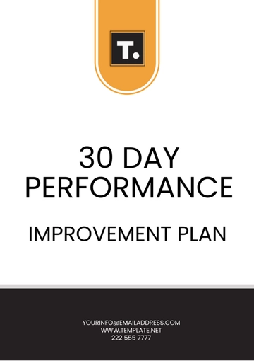 Free 30 Day Performance Improvement Plan Template to Edit Online