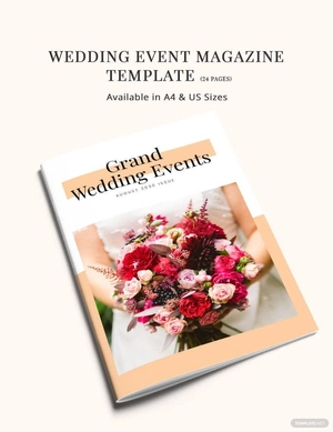 Wedding Event Magazine Template