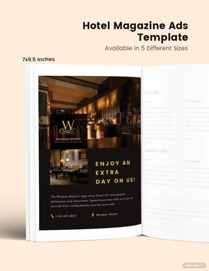 Hotel Magazine Ads Template