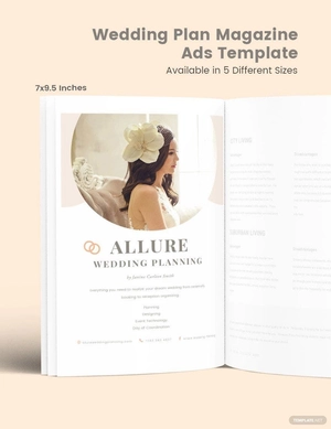 Wedding Plan Magazine Ads Template