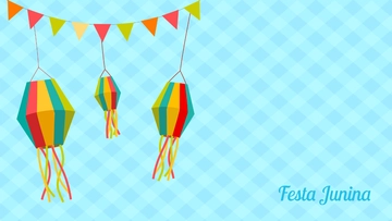 Free Colorful Festa Junina Background Template to Edit Online