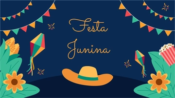 Free Festa Junina Party Background Template to Edit Online