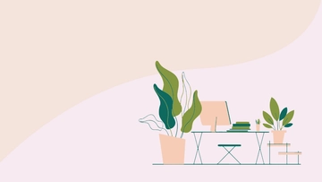 Free Simple Desk Computer Background to Edit Online