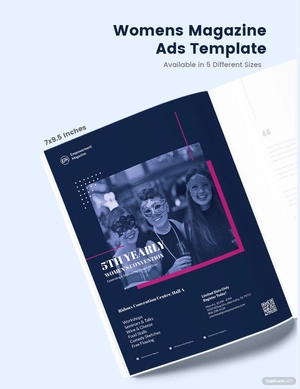 Elegant Women's Magazine Ads Template