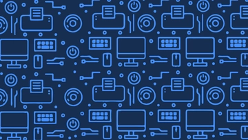 Free Computer Cartoon Background to Edit Online