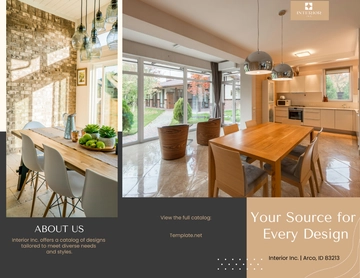 Free Interior Design Catalog Brochure Template to Edit Online