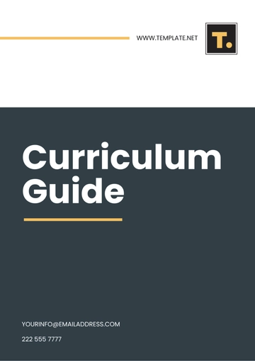 Free Curriculum Guide Template to Edit Online