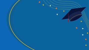 Free Blue Graduation Background to Edit Online