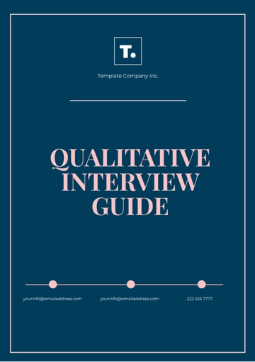 Free Qualitative Interview Guide Template to Edit Online