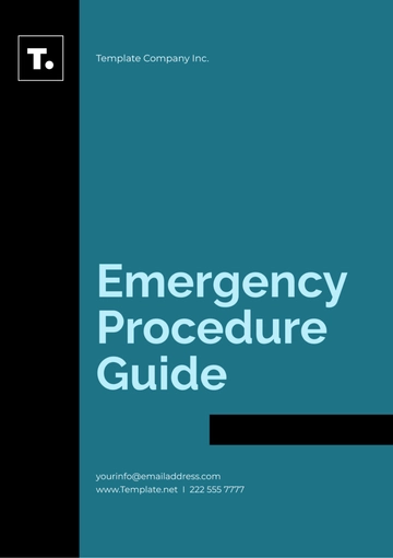 Free Emergency Procedure Guide Template to Edit Online