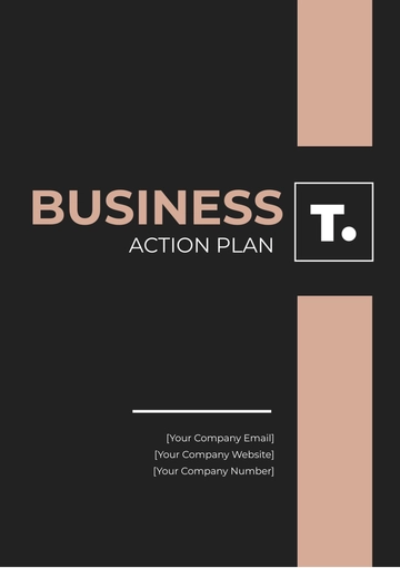 Free Business Action Plan Template to Edit Online