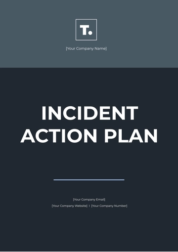 Free Incident Action Plan Template to Edit Online