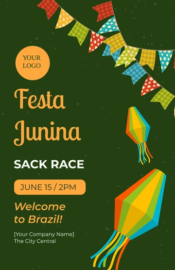 Free Festa Junina Event Poster Template to Edit Online