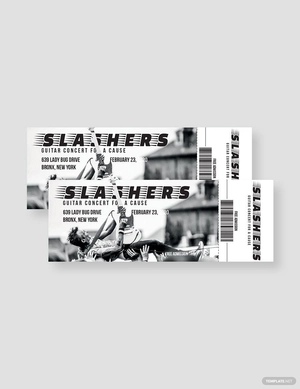 Concert Admission Ticket Template