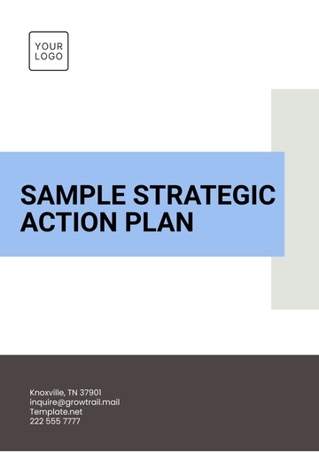 Free Sample Strategic Action Plan Template to Edit Online