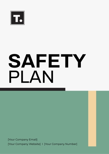 Free Safety Plan Template to Edit Online