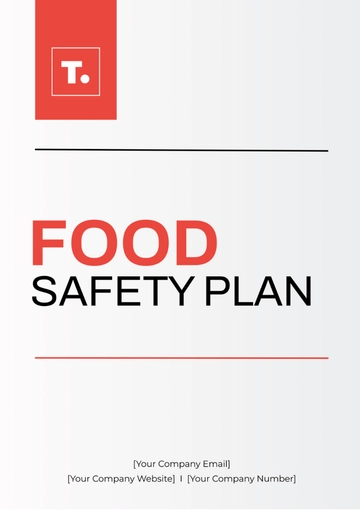 Free Food Safety Plan Template to Edit Online