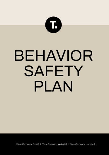 Free Behavior Safety Plan Template to Edit Online