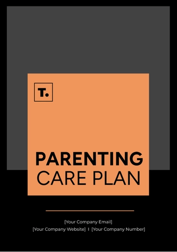 Free Parenting Care Plan Template to Edit Online