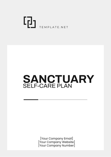 Free Sanctuary Self-Care Plan Template to Edit Online